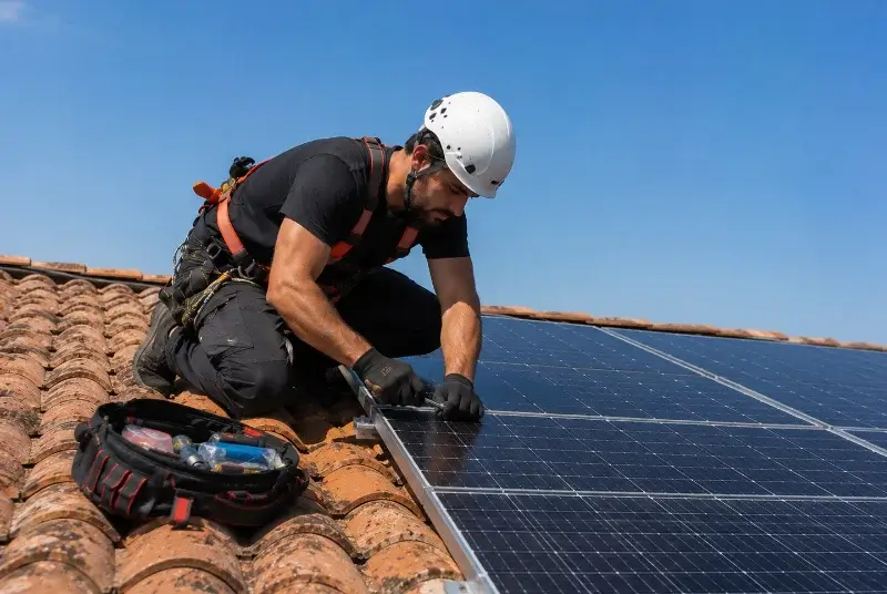 Maintenance et monitoring de panneaux solaires à Corsept